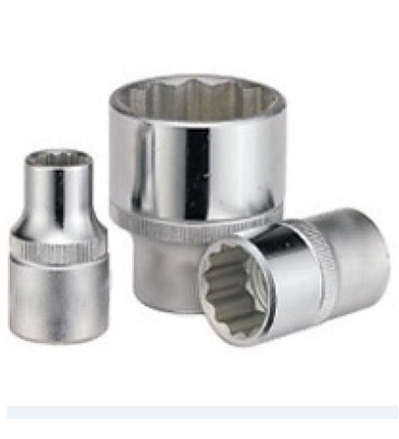 Soquete estriado 10mm com encaixe de 1/2. EDA
