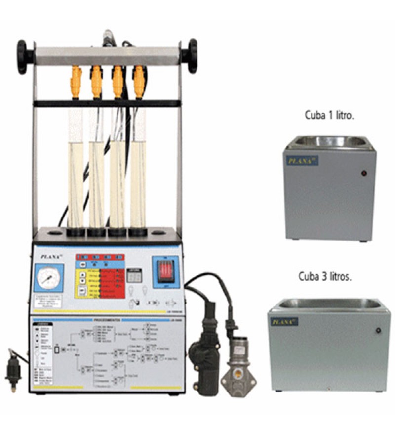 Equipamento completo para teste e limpeza de bicos injetores  PLANATC LB10000