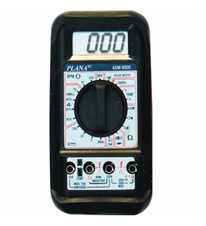 Analisador digital de motores com milisegundo, frequencimetro, temperatura para injeção eletrônica  PLANATC ADM 8000