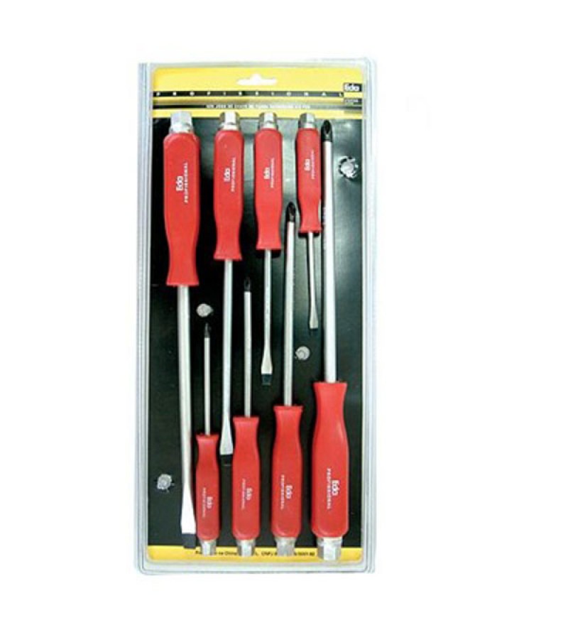 Jogo de chave fenda / philips reforçada 8pçs. EDA 8ZK
