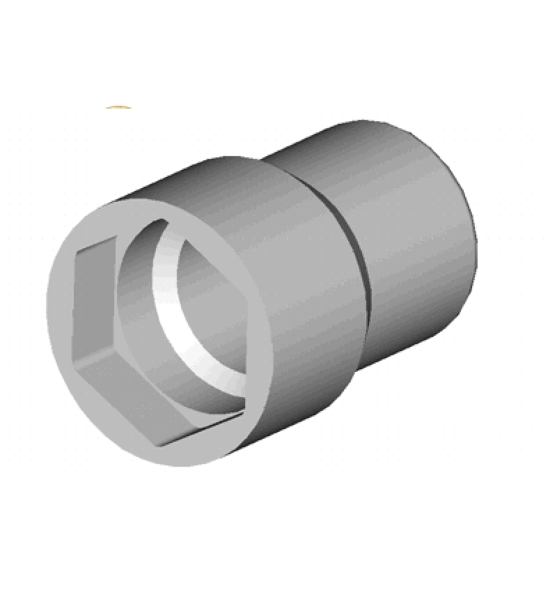 Chave soquete de 38mm para porca da polia da árvore de manivelas do Uno, Elba, Fiorino 1.500 e 1.600.RAVEN 141389