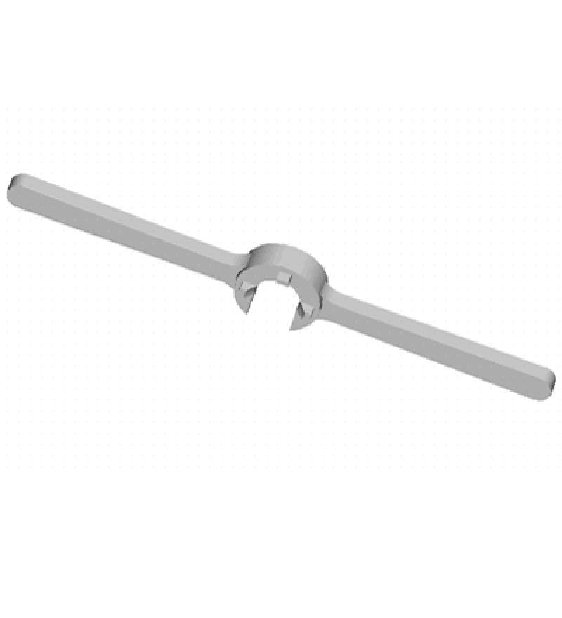 Chave p/ soltar porca do cartucho amortecedor traseiro do Fiat 147. RAVEN 143334