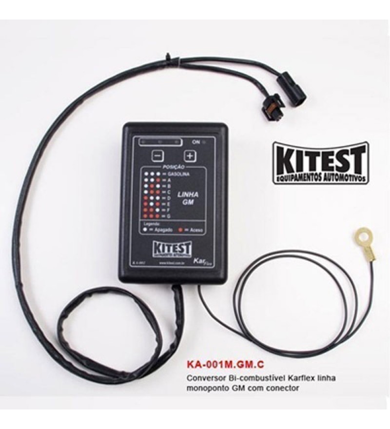 Conversor Bi-combustível  karflex linha monoponto GM com conector
