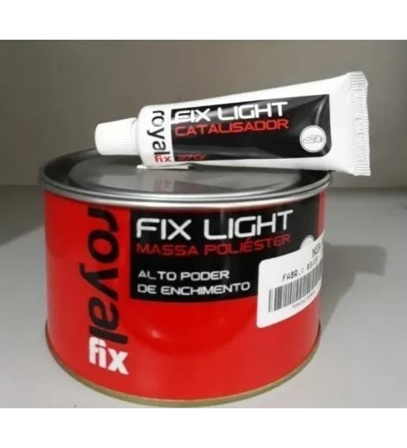 Massa Poliéster 750gr Fix Light Royal