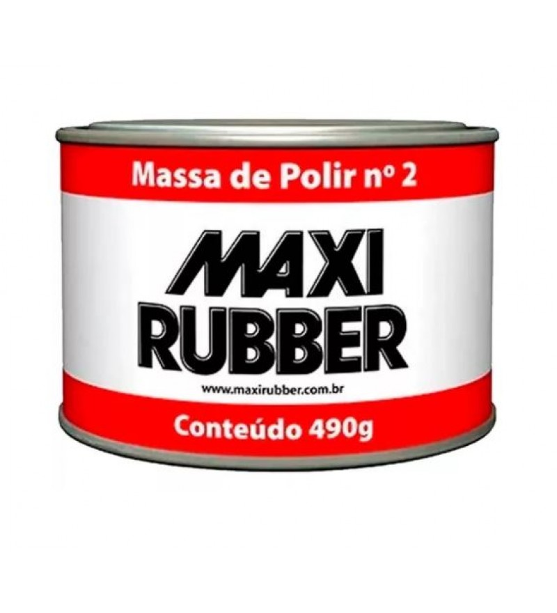 Massa de Polir Nº2 Maxi Rubber 490g