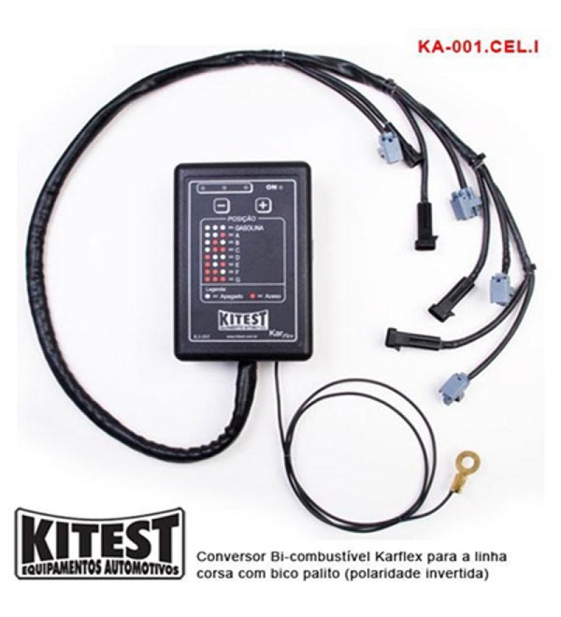 Conversor bi-combustível karflex para a linha corsa com bico palito (polaridade invertida)