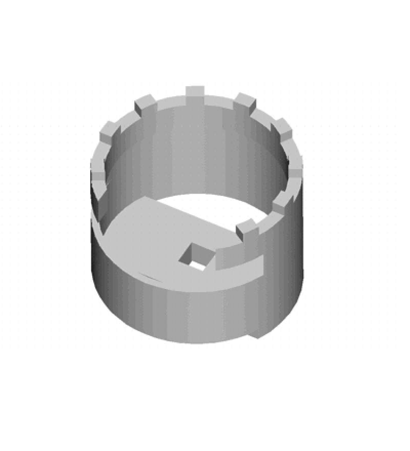 Chave de garras para o anel roscado de retenção do rolamento de roletes cônicos do pinhão (flange de 130mm). RAVEN 714006