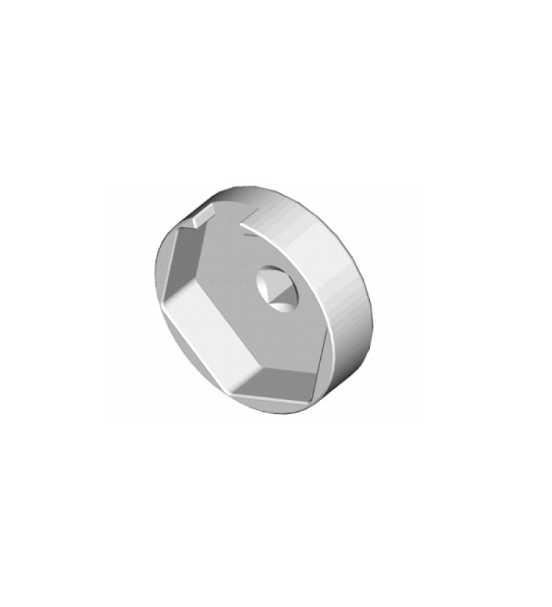 Chave sextavada de 95 mm para a calota do cubo de roda dianteiro de caminhões Iveco Eurotech. RAVEN 763001