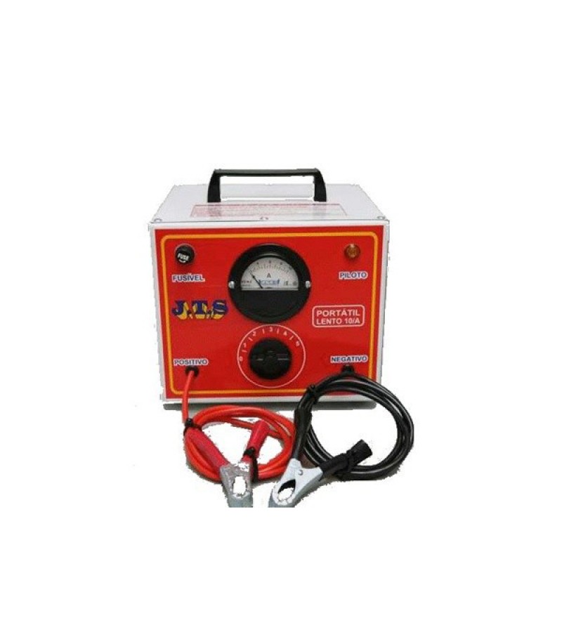 Carregador de bateria  10A com relógio e seletor. JTS-10/A