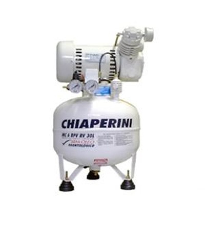 Compressor odontológico 6 pés. CHIAPERINI  MC 6 BPV/RV/30L - 1HP