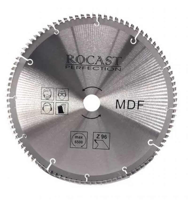 Serra Circular com Pastilha de Metal Duro para Madeira Mdf 300mm x 96 D Rocast 