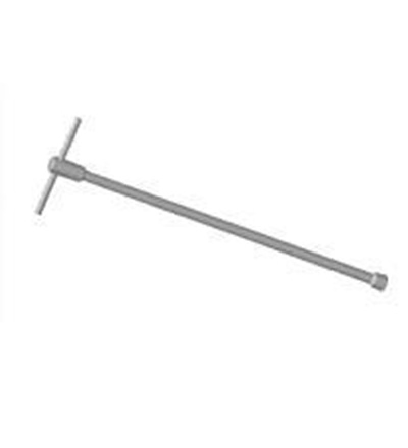 Chave longa (365mm) com soquete estriado de 10 mm para regulagem do freio de mão em veículos com catalisador.  RAVEN 116046
