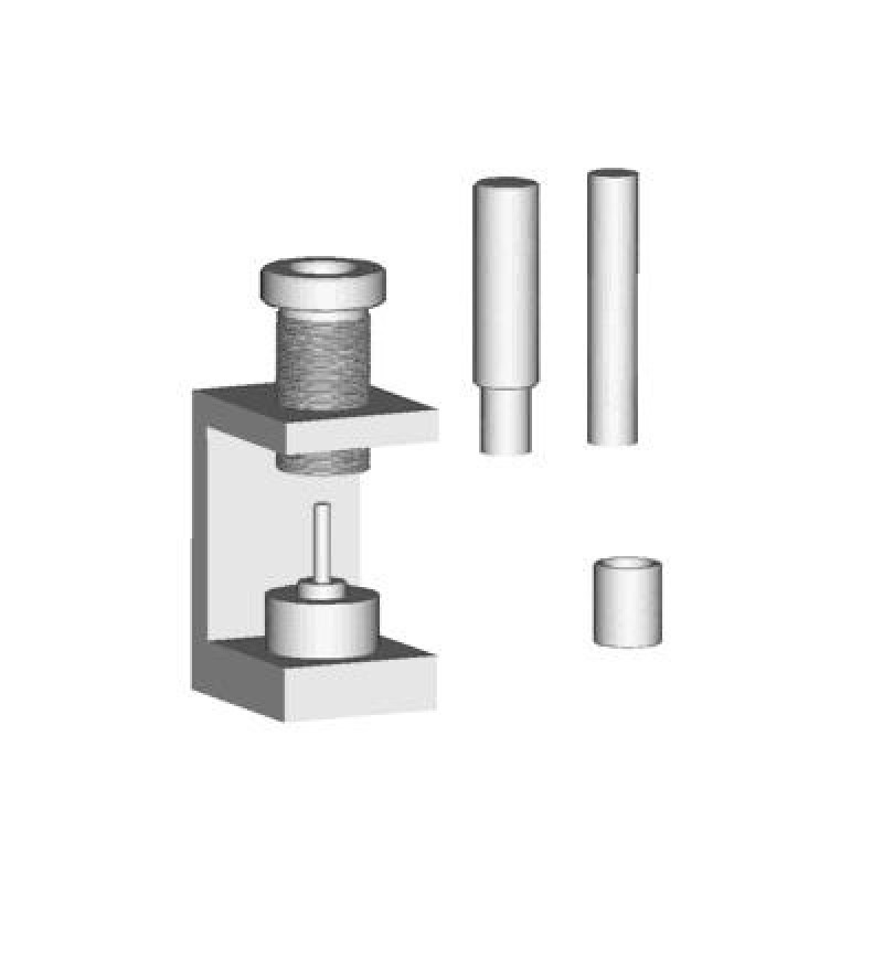 Extrator e instalador (com auxílio de prensa), da bucha de aço do braço oscilante. RAVEN 143340